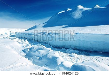 Antarctica, Weddell Sea, Riiser Larsen Ice Shelf