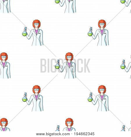 Chemist.Professions single icon in cartoon style vector symbol stock illustration .