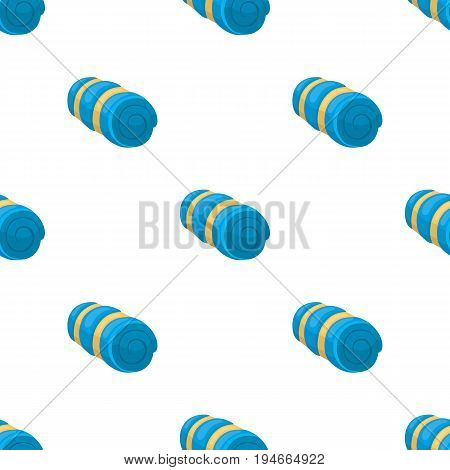 Mattress tourist.Tent single icon in cartoon style vector symbol stock illustration .