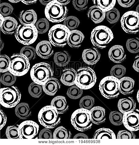 Seamless pattern grunge hand draw. Vector illustration.