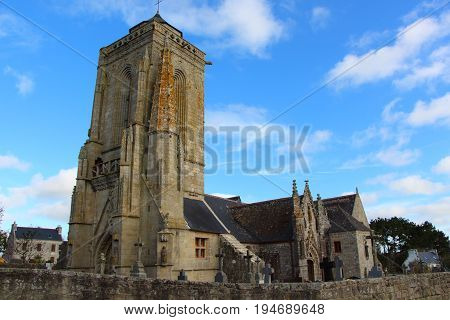 Outdoor of Saint Tugen chapel in Primelin