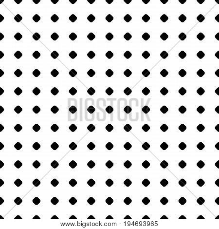 Polka dot pattern. Vector seamless texture with dots.. Abstract black & white geometric backdrop with small circles and spots regular grid. Simple monochrome repeat background. Decorative design element. Polka dot background. Stripe pattern.