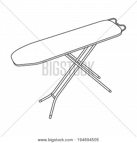 Ironing board. Dry cleaning single icon in black style vector symbol stock illustration .