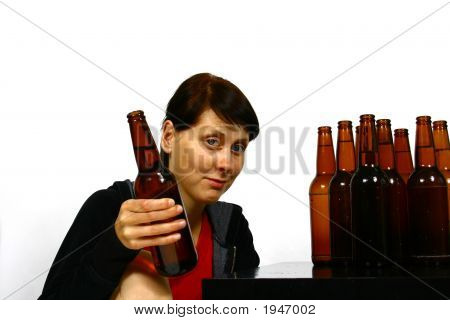 Mujeres con una cerveza