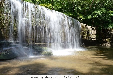 A waterfall at Nerstrand Big Woods State Park in Minnesota