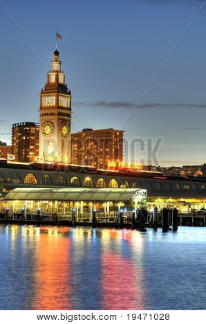Port de San Francisco dans la nuit