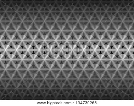 Polished metal button pattern texture background, Vector Illustration