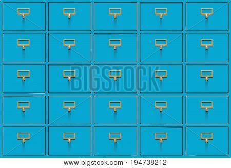 Backgrounds and textures vintage cabinet with drawers. vector illustration.