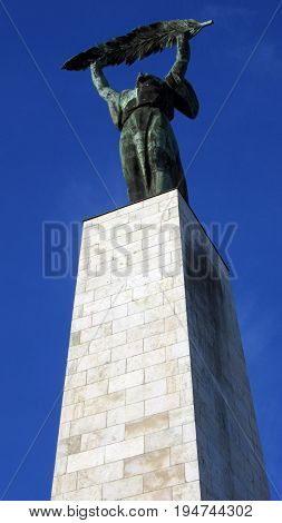 Statue in Budapest, Hungarian simbol of freedom.