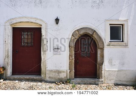 In The Streets Of The Picturesque Town Of Evoramonte, Portugal