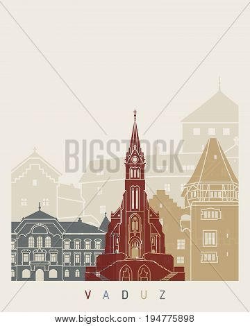 Vaduz Skyline Poster