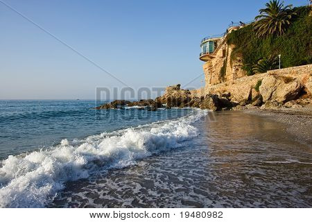 View on Balcony of Europe, Nerja, Spain