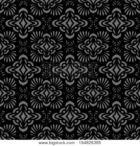 Antique Seamless Background Curve Fan Cross Kaleidoscope