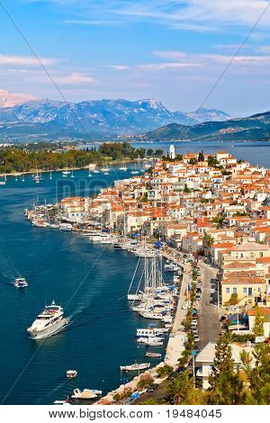 View on Poros, Greece