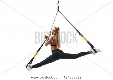 Woman Exercising With Trx