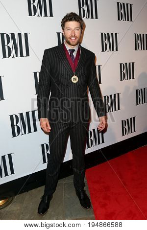 NASHVILLE, TN-NOV 3: Recording artist Brett Eldredge attends the 63rd annual BMI Country awards at BMI on November 3, 2015 in Nashville, Tennessee.