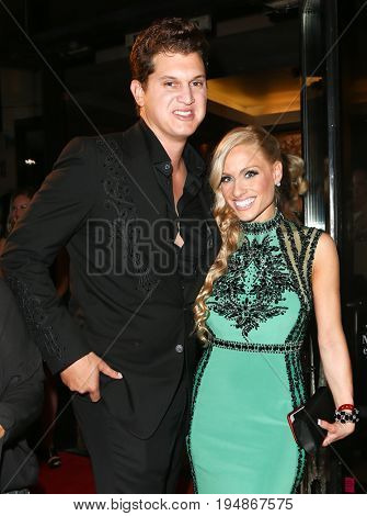 NASHVILLE, TN-NOV 3: Recording artist Jon Pardi (L) and guest attend the 63rd annual BMI Country awards at BMI on November 3, 2015 in Nashville, Tennessee.