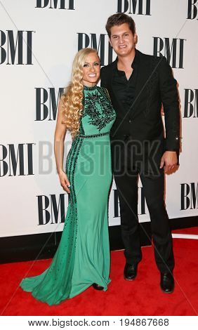 NASHVILLE, TN-NOV 3: Recording artist Jon Pardi and guest attend the 63rd annual BMI Country awards at BMI on November 3, 2015 in Nashville, Tennessee.