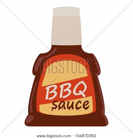 Barbecue sause icon. Cartoon illustration of barbecue sause vector icon for web isolated on white background