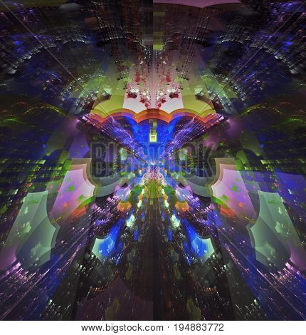 Hypersonic waves of energy moving through the air.