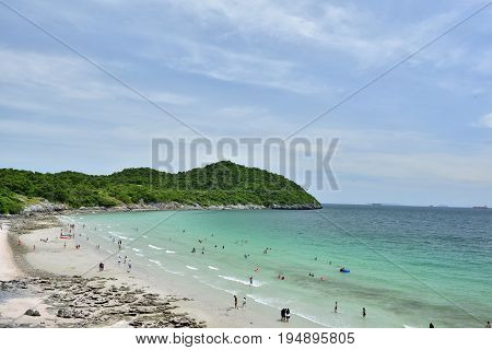 view of Koh Si Chang island in ChonburiThailand