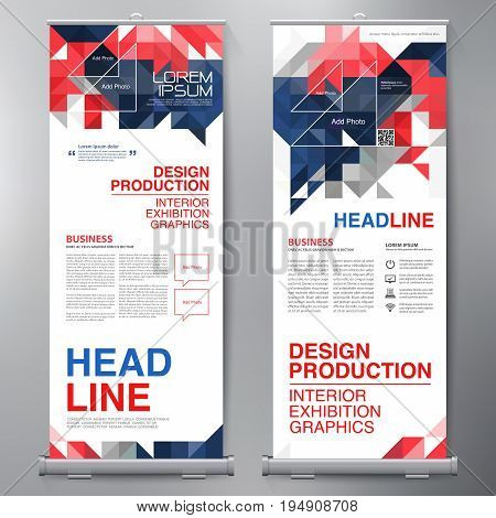 Business Roll Up. Standee Design. Banner Template.