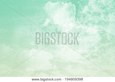 Artistic Soft Cloud And Sky With Abstract Grunge Cement Textured Background