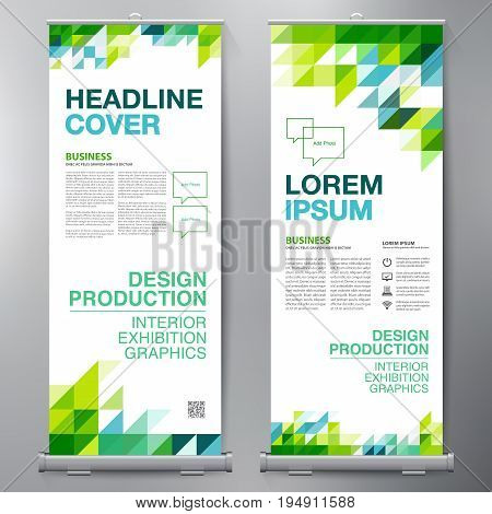 Business Roll Up. Standee Design. Banner Template.