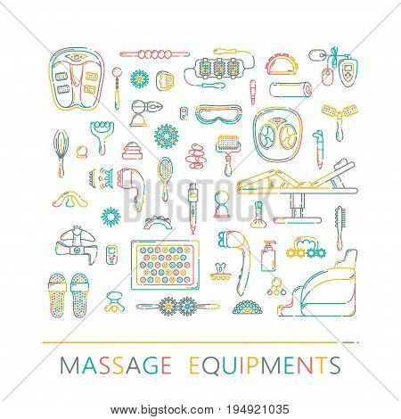 Massage Appliance - Icon Set