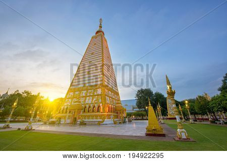 The most important of buddhist temples of Ubon Ratchathani is Wat Phra That Nong Bua in Thailand.