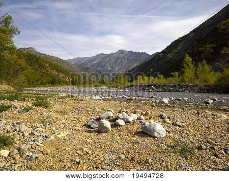França, ALpes de Haute Provence; La Vallée du Bes