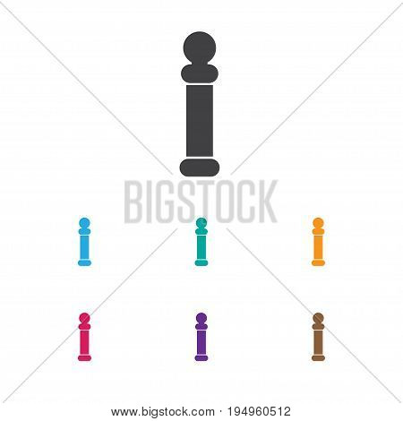 Vector Illustration Of Tonsorial Artist Symbol On Hair Curler Icon. Premium Quality Isolated Coiffure Element In Trendy Flat Style.