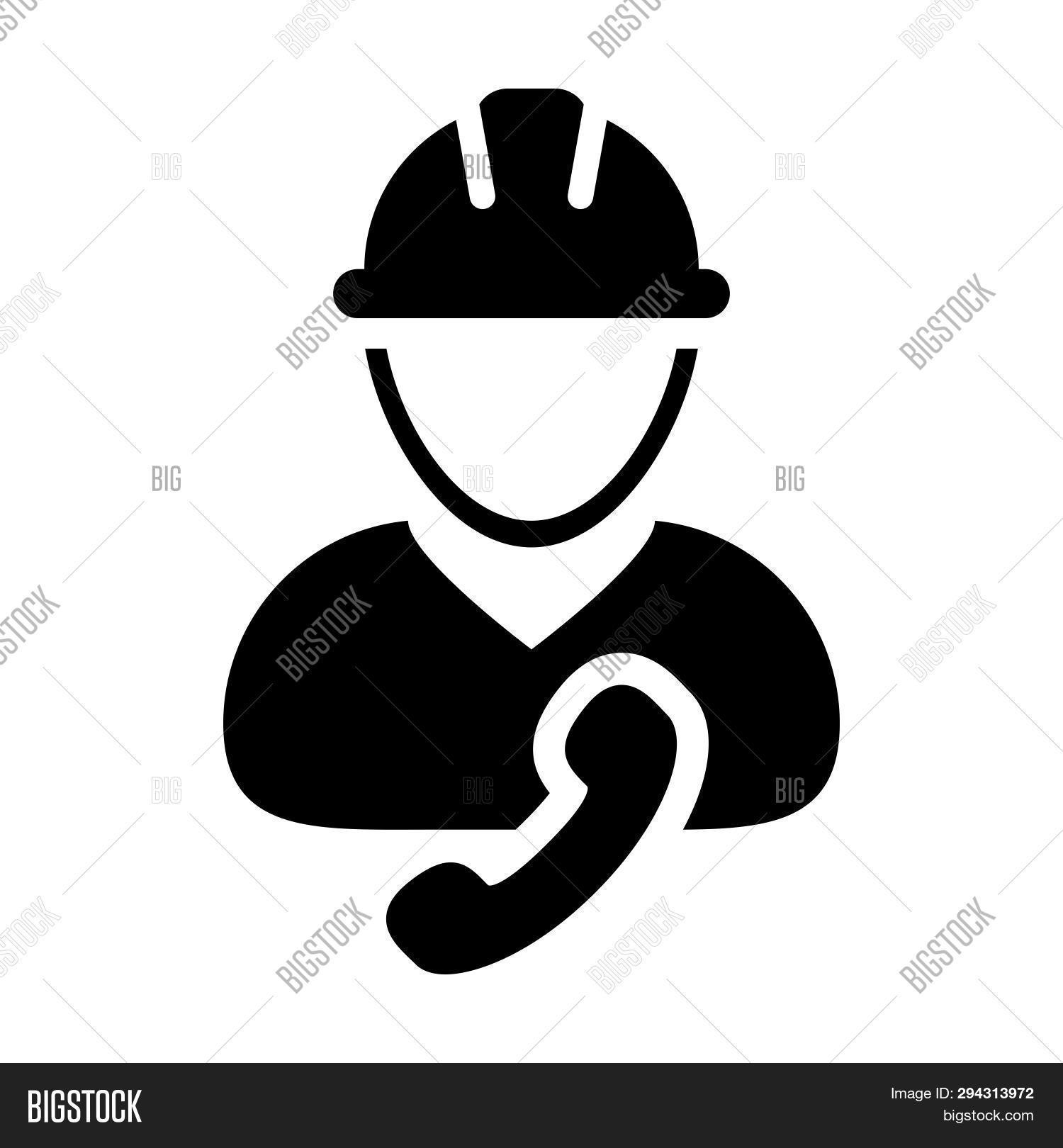 Manual Worker Icon Vector & Photo (Free Trial) Bigstock