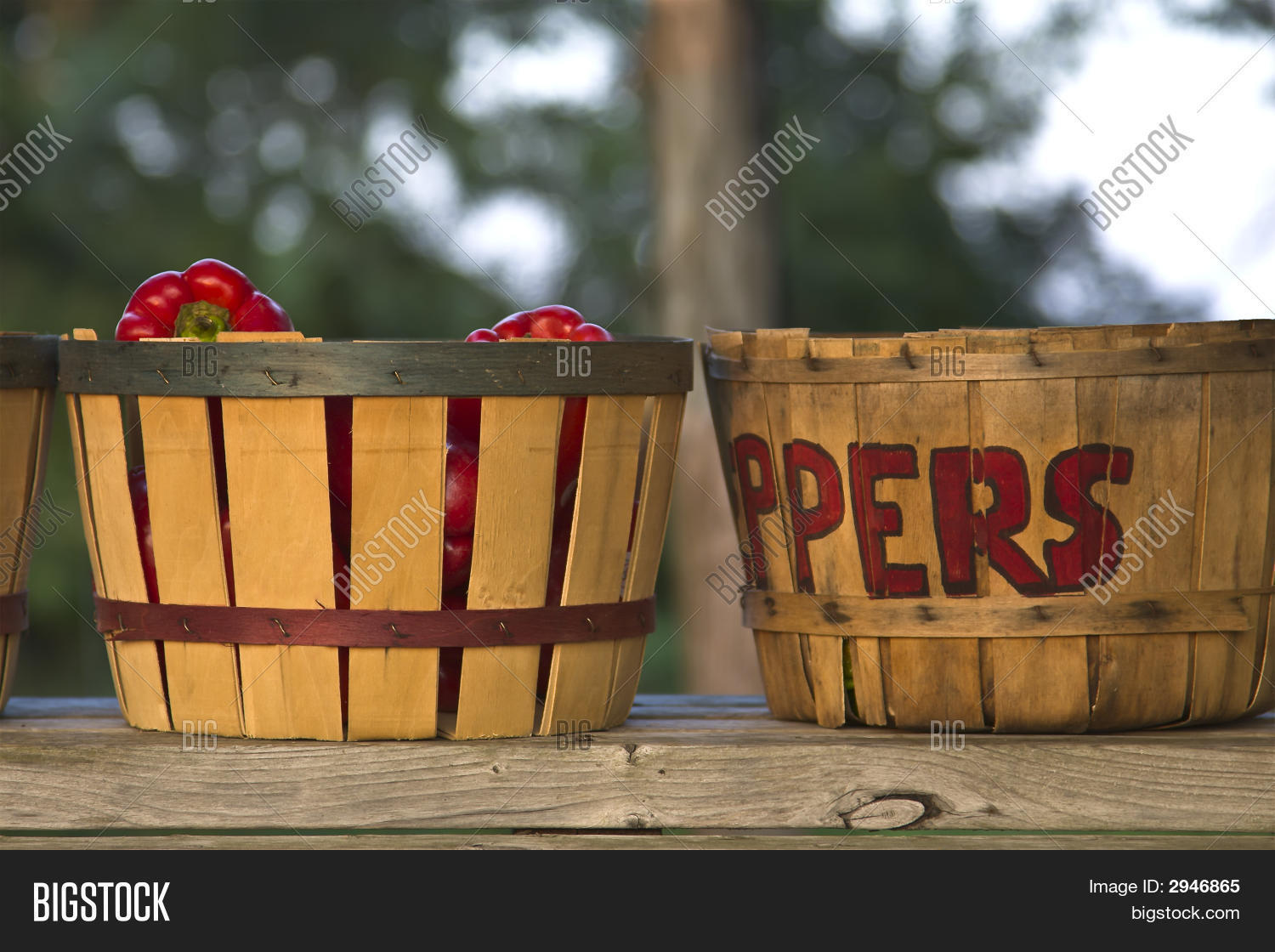 Bushel Basket Peppers Image & Photo (Free Trial) Bigstock