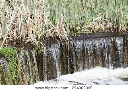 The Water Flowing From The City Sewer Pipes Is A Large Sump For The Subsequent Treatment Of Water.
