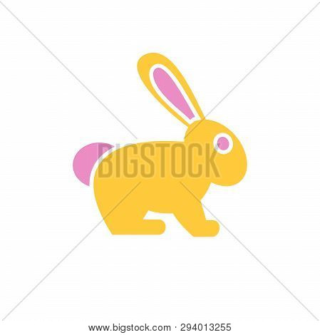 Easter Bunny Icon On Background For Graphic And Web Design. Simple Vector Sign. Internet Concept Sym