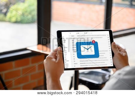Mail Communication Connection Message To Mailing Contacts Phone Global Letters Concept