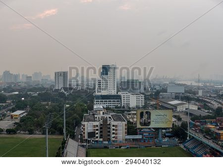 Smog Pm2.5 Dust Exceed Standard Value Of Bangkok