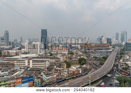 Smog Pm2.5 Dust Exceed Standard Value Of Bangkok