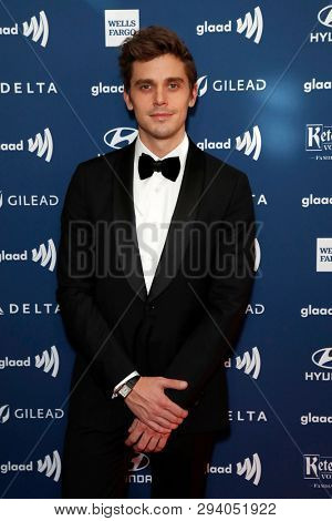 LOS ANGELES - MAR 28:  Antoni Porowski at the 30th Annual GLAAD Media Awards at the Beverly Hilton Hotel on March 28, 2019 in Los Angeles, CA
