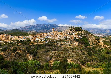 Beautiful Mountain Village Polop De La Marina, Spain