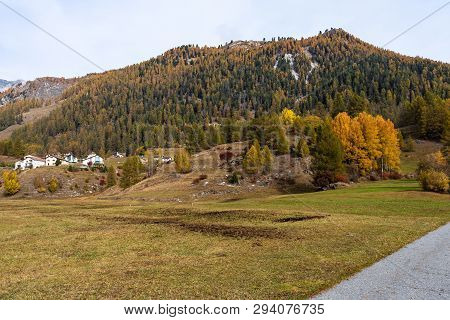 Switzerland - Tschierv, Town In Val Mustair Valley In Grisons Canton