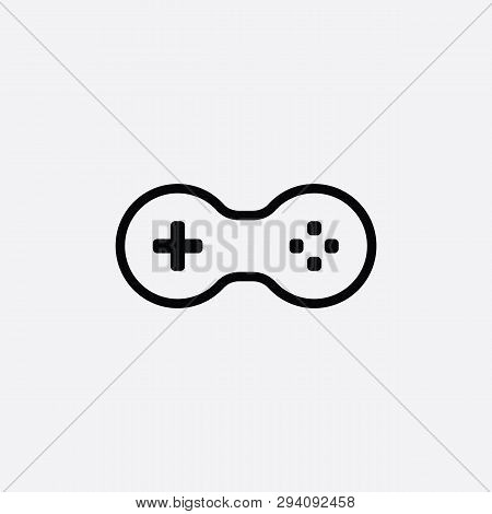 Game Console Icon. Video Gaming Joystick. Vector