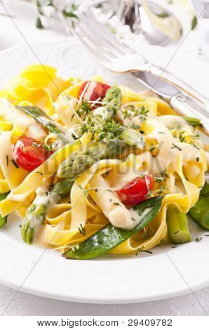 Pasta with vegetable