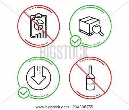 Do Or Stop. Download Arrow, Search Package And Report Icons Simple Set. Wine Sign. Crisis, Tracking 