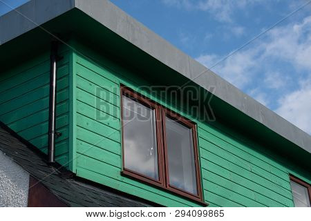 The Window And Green Roof Extension Of A Holiday Cottage Near Linlithgow