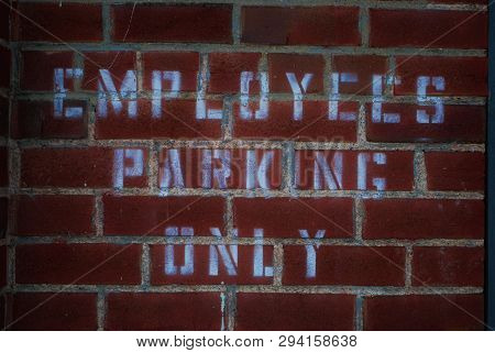 Abandoned Brick Train Depot With Tracks And Graffiti