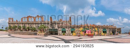 Phu Quoc Island/ Vietnam- March 15 2019: Hon Thom Nature Park - Cable Car Station In Phu Quoc Island