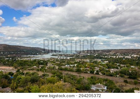 Inkerman, Crimea - September 2014: Sevastopol Bay, Black Sea