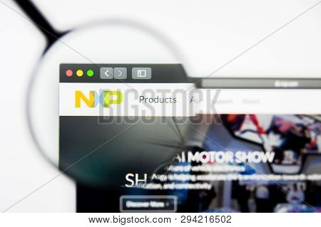 Los Angeles, California, Usa - 8 April 2019: Illustrative Editorial Of Nxp Semiconductors Website Ho